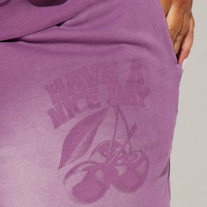 Conjunto Deportivo de Otoño para Mujer Talla Grande, Sudadera con Capucha y Pantalones Deportivos de Algodón Grueso Estampado, Corte Regular, Color Sólido - Product Image 4