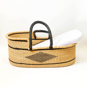 ตะกร้าหญ้าทะเลสานสำหรับทารกสีธรรมชาติ - Product Image 6