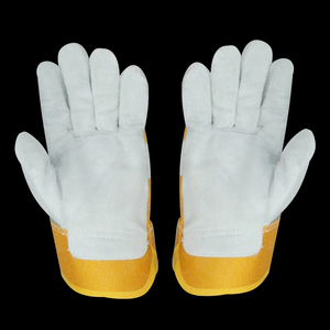 Heat Fire Resistant Long Sleeve Leather Gloves for <b>Oven</b> Grill Tig Welding Welder Safety <b>Mitts</b> Construction-for Welding Gloves - Product Image 3