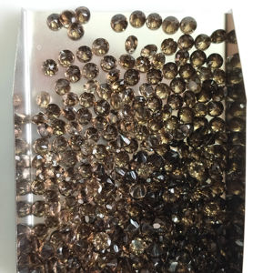 Quartz fumé naturel, coupe brillante ronde de 3,5 mm, pierre précieuse de qualité supérieure pour la fabrication de bijoux - Product Image 3