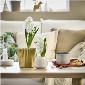 กระถางดอกไม้สีทองดีไซน์ถังโค้งสำหรับตกแต่งบ้านอุปกรณ์ตกแต่งสวนแจกันและกระถางตกแต่งสวนสีทองสำหรับตกแต่งห้อง - Product Image 2