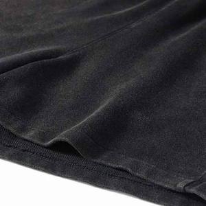 Nouvelle tendance été personnalisé hommes lavé à l'acide Vintage 100% coton français éponge cordon Shorts pour hommes - Product Image 3