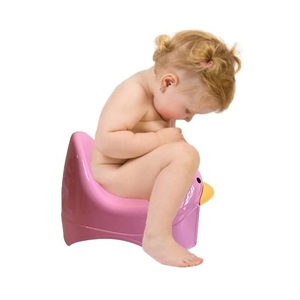 Seduta per svezzamento pannolino 32x23x24cm per bambini vasino rosa anatra - Product Image 2