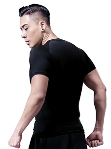 Men's Slim Fit Compression <b>T</b>-<b>Shirts</b> with O <b>Neck</b> Custom Sample 2025 <b>Low</b> MOQ Order Full Sleeves Raglan Design - Product Image 6