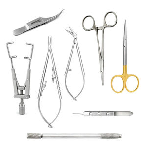 Juego de Instrumentos Microquirúrgicos Oftálmicos Premium CHAN TARA, Reutilizables, de Acero Inoxidable, Manuales, para Uso Hospitalario, con Certificación CE, para Ojos de Animales - Product Image 1
