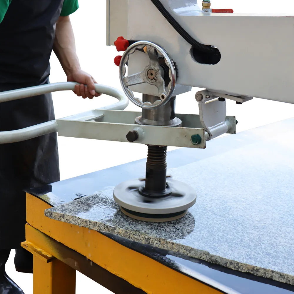 Wanlong MS-2600 Manual Surface Grinding Marble Granite Slab Flat Stone Cutting Abrasive Polish Machine