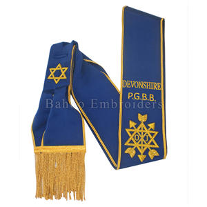 Masonic regalia ORDER of Secret Monitor SASH งานเย็บปักทำด้วยมือ OSM SASH - Product Image 1