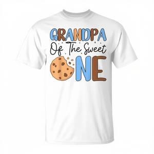 Maglietta per la famiglia del primo compleanno di Nonno di Sweet One Cookies & Milk - Product Image 2