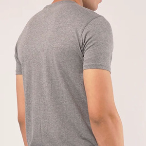 Fabricant de haute qualité Logo de votre propre marque T-shirt d'été unisexe à manches courtes 100% coton T-shirt à col rond pour hommes - Product Image 3