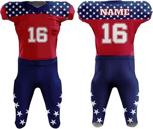 Uniforme de Fútbol Americano Cómodo y Transpirable Más Vendido, Nuevo Diseño, Uniformes de Fútbol Americano Estampados por Sublimación - Product Image 5