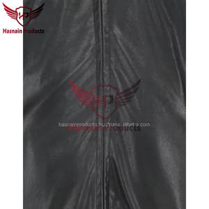 Blouson d'hiver unisexe élégant en cuir avec manches longues décontractées et vêtements d'hiver chauds-tricoté traité - Product Image 6