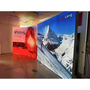Présentoir à LED personnalisable boîte à lumière rétroéclairée Pop up cadre en aluminium portable avec fond en tissu pour une utilisation en intérieur - Product Image 2