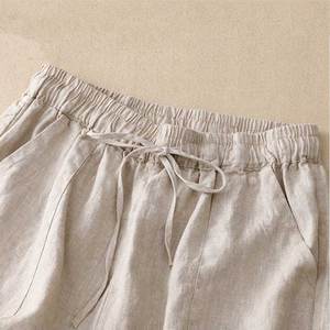 Shorts Bermuda de Verano para Mujer, Casuales, Cintura Media, para Adolescentes, Transpirables, de Secado Rápido, Cintura Elástica, Deportivos, 100% Algodón, para Playa - Product Image 4