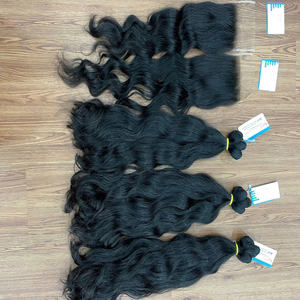 Prix de Gros Fournisseurs de Cheveux Bruts 100% Cheveux Bruts Vietnamiens Bouclés Ondulés Tissage de Cheveux Couleur Naturelle - Product Image 6