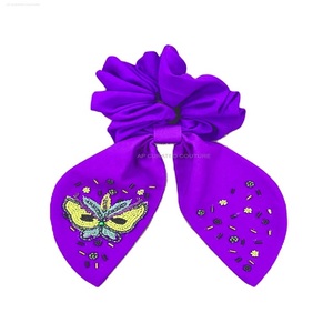 Personalizado indio bordado a mano semilla con cuentas Scrunchies última llegada accesorio para el cabello con diseño de cuentas a mano - Product Image 2