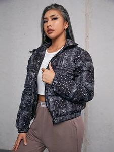 Meilleures ventes Veste matelassée chaude d'hiver pour femmes Vente en gros Vestes à bulles à prix réduit au design personnalisé pour femmes - Product Image 3