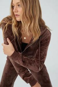 Survêtement en molleton pour femme entièrement personnalisé, hiver, 100% coton, à capuche, respirant, grande taille, streetwear adulte, 2026 - Product Image 5