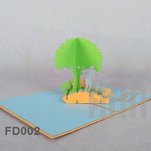 การ์ดอวยพรแบบป๊อปอัพ 3 มิติ พิมพ์ลายตามสั่ง คุณภาพสูง เคลือบด้าน ทำมือ สำหรับวันพ่อ วันเกิด และขอบคุณ - Product Image 3