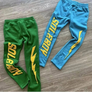 Pantalones de chándal de lona personalizables Ropa activa cómoda Fitness Street Style Jogger con diseños personalizados Bordado Cintura media - Product Image 2