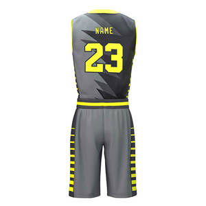 Ensemble de maillots de basket-ball personnalisés respirants de haute qualité, sans manches, imprimés, 100% polyester, dernier style, vêtements d'équipe - Product Image 3