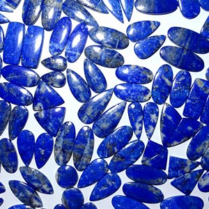 Lapis Lazuli naturel de qualité supérieure paires de Lapis Lazuli naturel pour boucle d'oreille paire de pierres précieuses pour boucle d'oreille Cabochon paire pour boucle d'oreille - Product Image 4