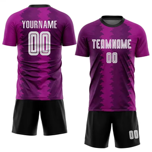 Nuevo 2025 diseños personalizados y color SERVICIO DE EE. UU. 100% poliéster ropa deportiva de alta calidad para hombres OEM uniforme de fútbol completo - Product Image 5