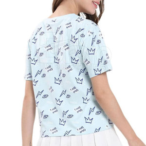 Recién llegado, camisetas de mujer hechas en Pakistán de alta calidad, camisetas casuales de verano con servicio OEM - Product Image 5