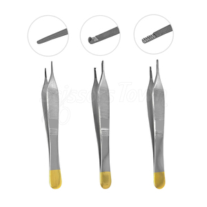 Fórceps de tejido quirúrgico médico con mango ergonómico y dentados finos para aplicaciones clínicas precisas - Product Image 4