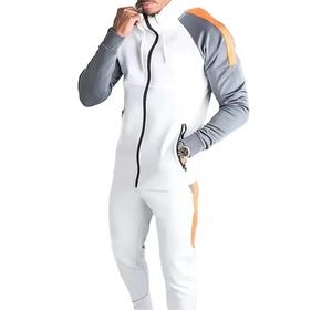 2025 nuevo estilo logotipo personalizado y diseño hombres Jogger Suit Set personalizado en blanco chándal hombres 2 piezas conjunto corto para invierno otoño - Product Image 3