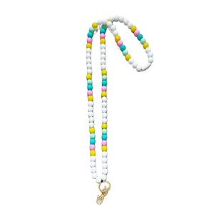 Cordón de cuentas hecho a mano personalizado con llavero para insignias de identificación cordones DIY patrones de cuentas manualidades Cordón de cuentas de semillas - Product Image 4