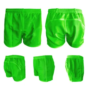 澳大利亚橄榄球联盟短裤定制标志100% 棉巴基斯坦制造足部短裤可持续环保运动服