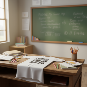 T-shirt à manches longues « 100 jours d'école » – T-shirt promotionnel « Poussez les boutons des professeurs » - Product Image 3