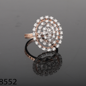 จี้เพชร D'VINS JEWELS เพชรเลี้ยงในห้องปฏิบัติการ ชุบทองคำสีกุหลาบ รับรองโดย GIA ทรงกลมเจียระไนแบบบริลเลียนท์ สไตล์คลาสสิก เครื่องประดับสำหรับทุกเพศ - Product Image 2