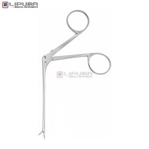 Tijeras Profesionales para Oídos SHEA-BELLUCCI, 80 mm, Hojas Curvas Izquierdas, 7 mm, Acero Inoxidable, Herramienta de Aseo, Instrumentos Médicos - Product Image 4