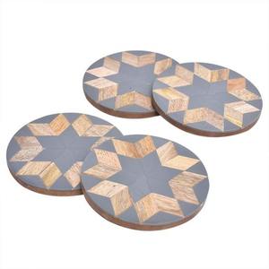 6. Stylish Walnut <b>Wood</b> Coasters Durable 5mm Thick Drink <b>Mats</b> for <b>Tables</b> & Desks - Product Image 1