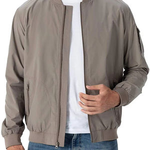 Chaqueta de bombardero de material de nailon Cálido impermeable con logotipo personalizable en blanco para hombre de alta calidad a la venta - Product Image 1