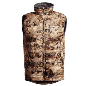 เสื้อกั๊กล่าสัตว์ตาข่ายระบายอากาศลายพรางแต่งขอบเสื้อกั๊กล่าสัตว์สีน้ำตาล - Product Image 1