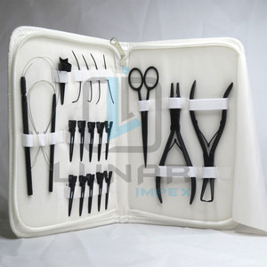 ชุดต่อผมสีด้านสีดำแบบมืออาชีพติดป้ายยี่ห้อตามสั่งทำจากเส้นผมมนุษย์ - Product Image 3