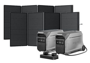 Ecos flow 8000Wh Home Solar Generator Kit 2 Delta Pro 3 Power Stations Limited Stock Available for sale - Product Image 1