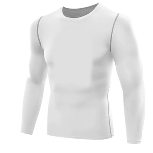 Camiseta de Manga Larga Transpirable de Alta Calidad, Fabricada con Spandex/Poliéster, para Hombre, Ropa Deportiva Profesional Personalizada - Product Image 1