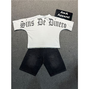 เซตเสื้อยืดและกางเกงขาสั้นสำหรับผู้ชายแห้งเร็วดีไซน์ใหม่ไซส์ปกติ - Product Image 4