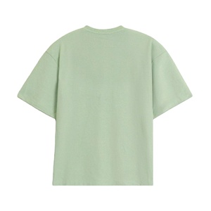Camiseta Corta Personalizada de Algodón 100% de 300 GSM, Tejido de Punto, Estampado Puff, Hombros Caídos, Oversize, Secado Rápido y Antiarrugas para Hombre - Product Image 2