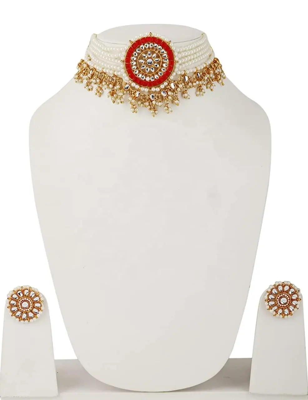 Ювелирные изделия JMC, увеличенное изображение, добавить для сравнения, оптом, kundan polki, антикварные индийские свадебные украшения, тяжелые позолоченные