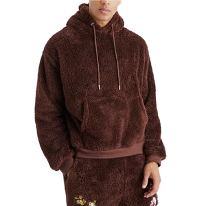 Chaqueta de lana Sherpa de invierno de estilo callejero con Capucha con cuello levantado y cierre de cremallera Servicio OEM de alta calidad - Product Image 1