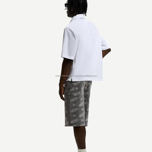 Pantalones cortos Vintage Diamond Baggy Acid Wash All-Rhinestone Design Jeans Jorts para hombres - Product Image 5