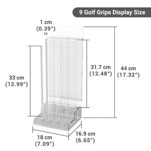 Expositor de Acrílico Ligero Personalizable de 2 Niveles para Empuñaduras de Golf, Soporte para Tiendas Deportivas, Venta al por Mayor - Product Image 2