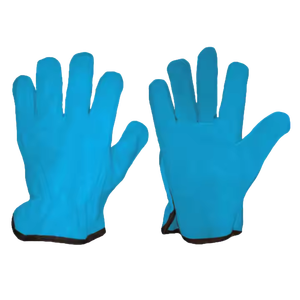 Guantes de seguridad para Conductor de cuero dividido de piel de vaca resistente de alta calidad cómodos resistentes al calor para trabajos de jardín - Product Image 6