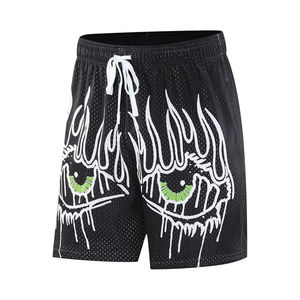 Haute qualité maille tissu athlétique Fitness Shorts maille Shorts basket-ball Polyester Gym entraînement poche personnalisé Shorts pour hommes - Product Image 3