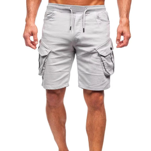 Nuevos pantalones cortos para hombre, de algodón polar, largos hasta debajo de la rodilla, con múltiples bolsillos, pantalones cargo de verano para hombre, OEM. - Product Image 1