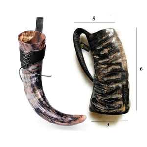 Taza de Cuerno Vikingo de Alta Calidad, Duradera, con Logotipo Personalizado al por Mayor, Artesanía Natural para Té y Café de la India - Product Image 2